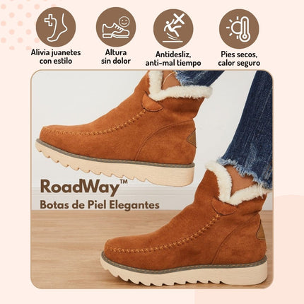 RoadWay™ Botas de Piel Elegantes