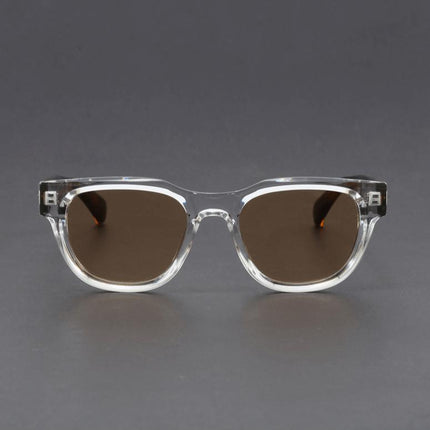 Anteojos de sol polarizados Visconti, armazón transparente, estilo retro, lentes UV400, unisex, moderno.