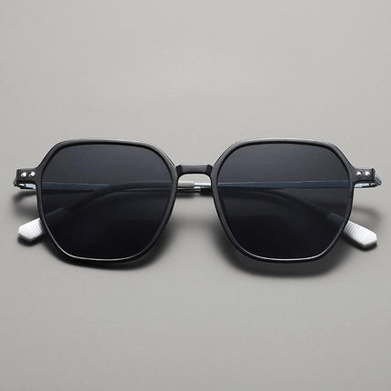 Anteojos de sol Tom Anderson, acetato mate negro, estilo cuadrado, para hombres y mujeres con protección UV400.
