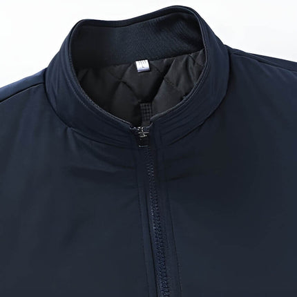 Campera Diamond Luxury para hombre, color azul marino, material acolchado sintético, elegante y sofisticada.