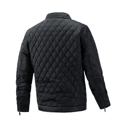 Campera acolchada Excellence para hombre, material impermeable, color negro, ideal para clima frío.