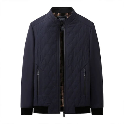 Campera Laurent Luxury para hombre, color azul marino, diseño acolchado, material resistente ideal para invierno.