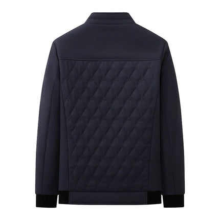 Campera Laurent Luxury de hombre, material acolchado, color azul oscuro, ideal para invierno y ocasiones elegantes.