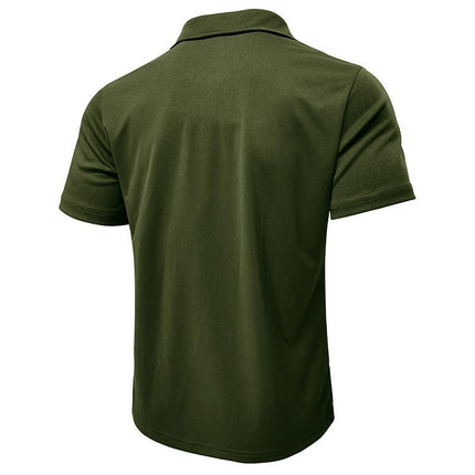 Chomba Hudson Gingham verde para hombres, algodón peinado y detalle cuadro vichy, corte entallado, estilo elegante-relajado.