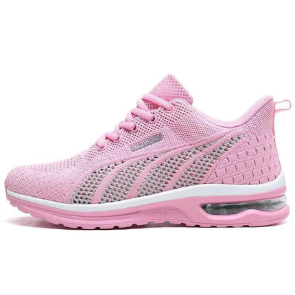 Zapatilla deportiva transpirable rosa para mujer, ergonómica, suela anti-impacto con agarre óptimo, oferta 20% hoy.