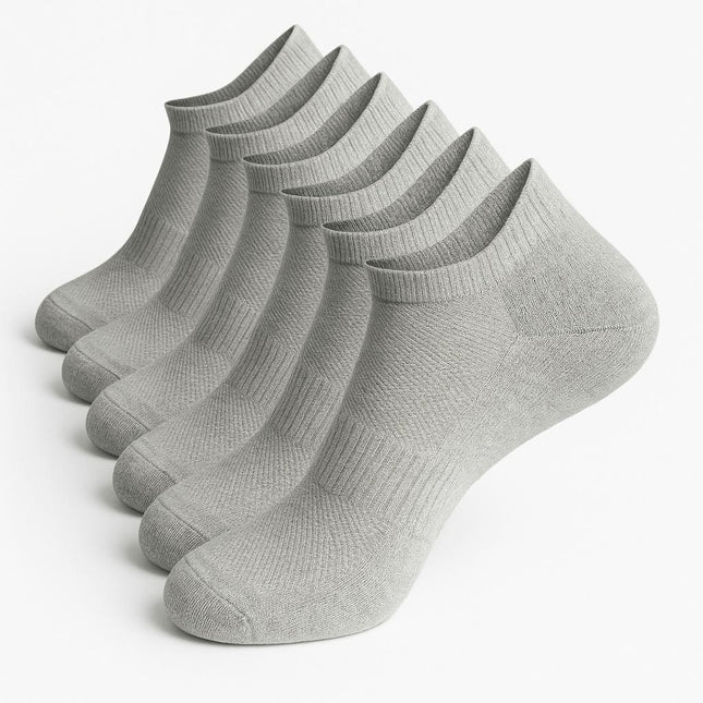 Pack de 10 pares de medias gris para uso diario, talla única, suaves y transpirables para cualquier calzado.
