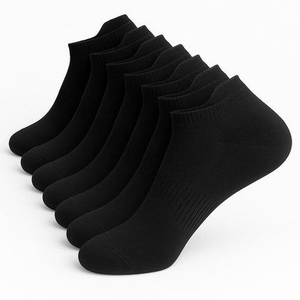 Pack de 10 pares de medias negras, talla única, ideales para todo calzado, ofreciendo suavidad, transpirabilidad y ajuste diario.