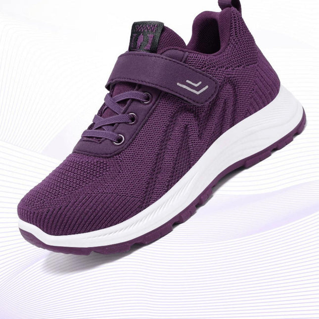 Zapatillas ComfyRun púrpura para adultos, tejido respirable y suela liviana, ideales para deporte y uso diario en Argentina.