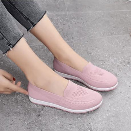 Zapatillas Isabella sin cordones ergonómicas rosas para mujeres, suela antiimpacto, ideales para uso diario.