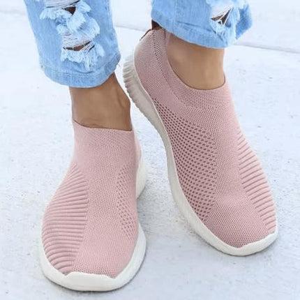 Zapatillas Jade mujer, tejido rosa, suela anatómica, diseño casual y moderno para confort y soporte diario.